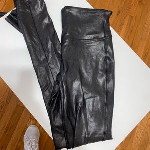 Spanx leather leggings!